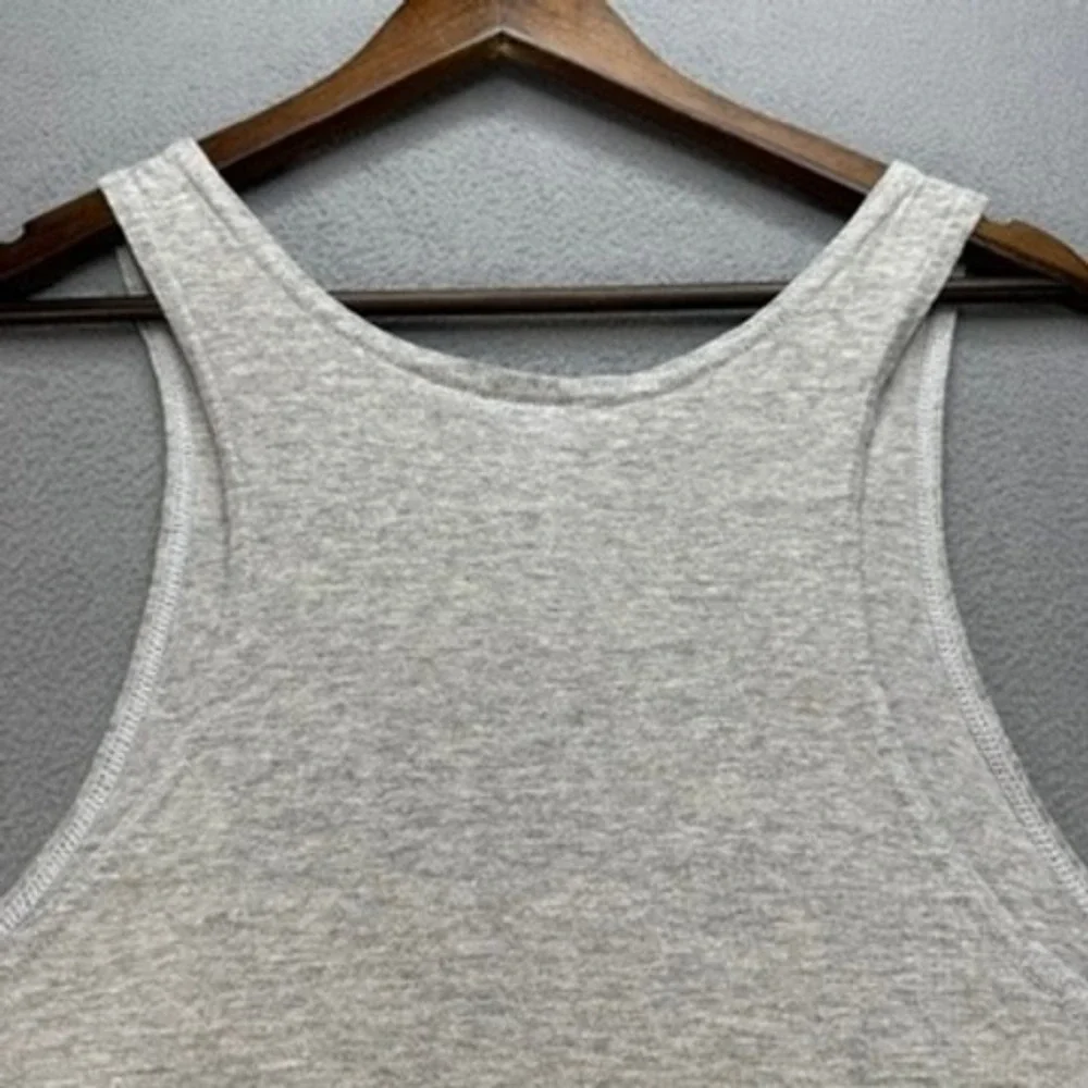 Vintage Nike Tank Top Air Logo Graphic Medium Gray Retro Made in USA Swoosh